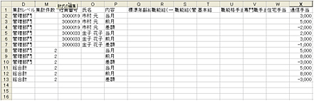 給与モジュール機能